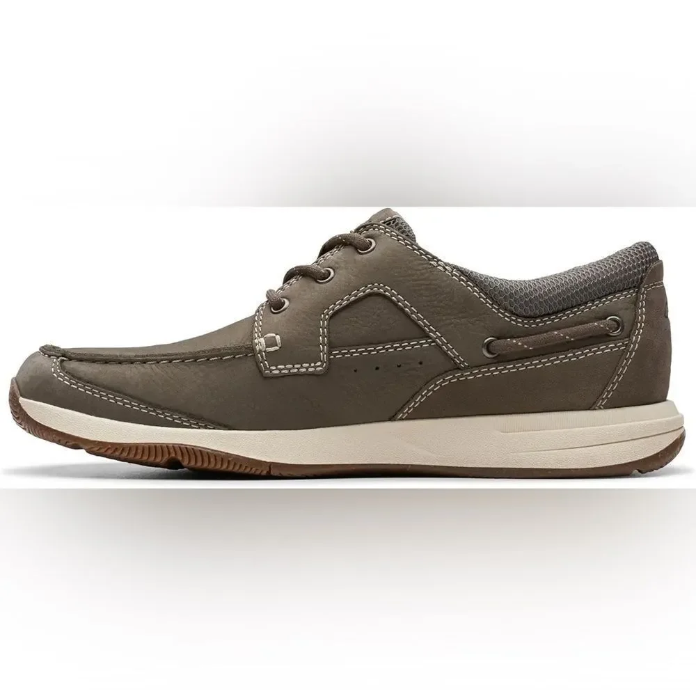 Clarks men’s Sailview lace men’s leather lace up sneakers • Sz 13